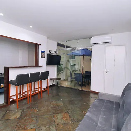 Lindo sala e quarto, pé na areia em Ipanema-2
